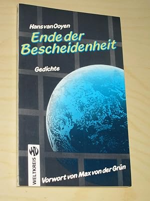 Seller image for Ende der Bescheidenheit. Gedichte (signiert) for sale by Versandantiquariat Rainer Kocherscheidt