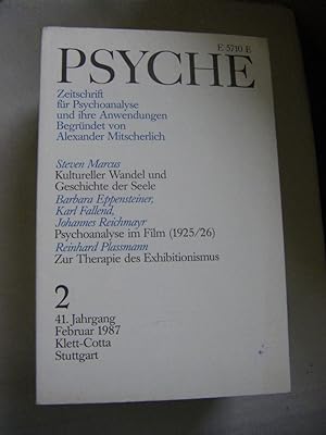 Psyche. Zeitschrift für Psychoanalyse und ihre Anwendung. Heft 2, 41. Jahrgang Februar 1987