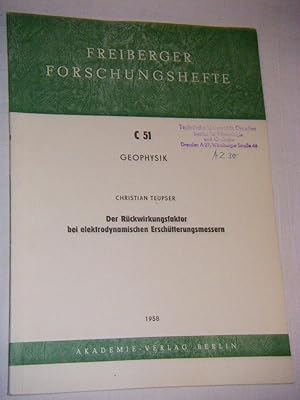 Der Rückwirkungsfaktor bei elektrodynamischer Erschütterungsmessern