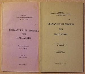 Seller image for Croyances et moeurs des Malgaches (Fascicules 1 et 2) for sale by Domifasol
