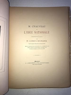 M. Chauveau et l'idée nationale. Conférence faite devant l'Association des instituteurs de la cir...