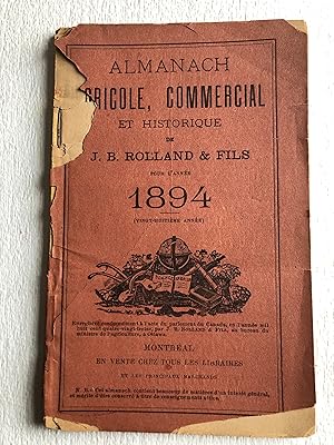 Almanach agricole, commercial et historique de J.B. Rolland & Fils pour l'année 1894