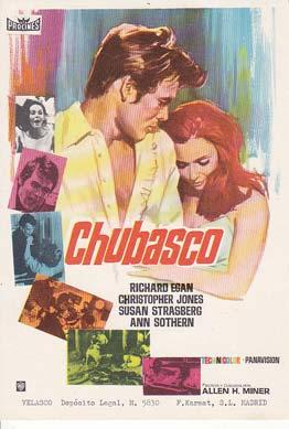 CHUBASCO - Director: Allen H. Miner - Actores: Richard Egan, Christopher Jones, Susan Strasberg./...