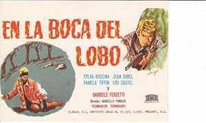 Imagen del vendedor de EN LA BOCA DEL LOBO - Director: Marcello Fondato - Actores: Sylva Koscina, Jean Sorel, Pamela Tiffin./ Cine Italiano/ P-3-Cine a la venta por Librera Races