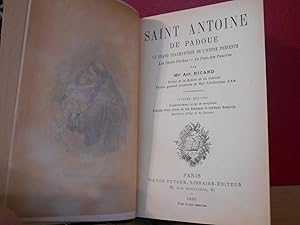 Seller image for Saint Antoine de Padoue Le grand thaumaturge de l'heure prsente for sale by La Bouquinerie  Dd