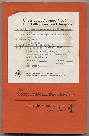 Immagine del venditore per Mindful Pleasures: Essays on Thomas Pynchon venduto da Between the Covers-Rare Books, Inc. ABAA