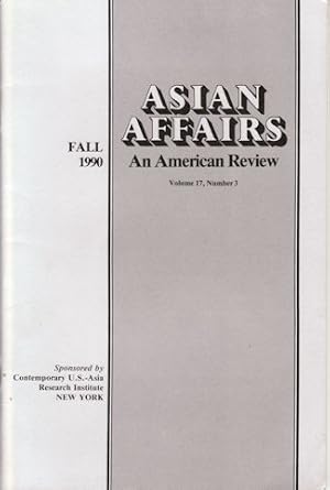 Asian Affairs. An American Review.