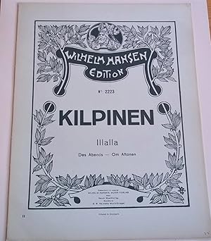 Image du vendeur pour Illalla: Des Abends: Om Aftonen (Wilhelm Hansen Edition No. 2223) (Sheet Music) mis en vente par Bloomsbury Books