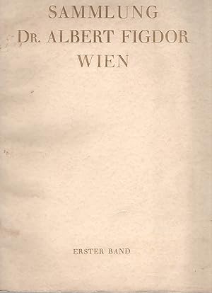 Bild des Verkufers fr SAMMLUNG Dr. ALBERT FIGDOR - WIEN - ERSTER TEIL (4 BNDE) zum Verkauf von ART...on paper - 20th Century Art Books