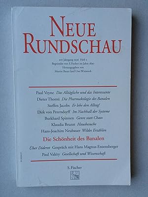 Die Schönheit des Banalen - Neue Rundschau 107. Jahrgang 1996 Heft 2. Herausgegeben von Bauer, Ma...