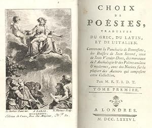 Seller image for Choix de posies. Traduites du grec, du latin, et de l'italien. for sale by Antiquariat Ars Amandi