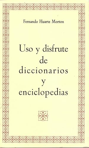 Image du vendeur pour Uso Y Disfrute De Diccionarios Y Enciclopedias mis en vente par La Bodega Literaria