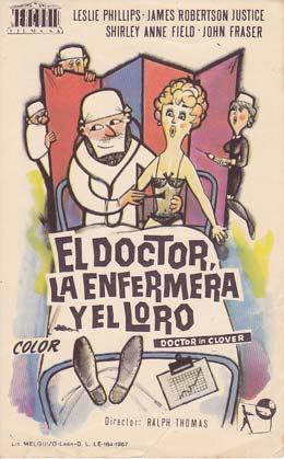 EL DOCTOR, LA ENFERMERA Y EL LORO - Director: Ralph Thomas - Actores: Leslie Phillips, James Robe...