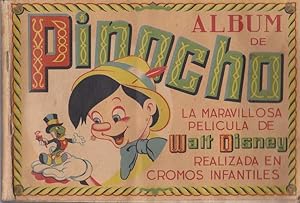 ALBUM DE PINOCHO (LA MARAVILLOSA PELICULA DE WALT DISNEY) - Album Editorial Fher - Completo