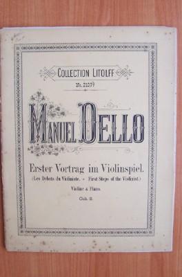 Seller image for COLLECTION LITOLFF n 2107 : MANUEL DELLO erster vortrag im violinspiel (les dbuts du violoniste, first steps of the violonist) violine & piano cah.2 for sale by KEMOLA