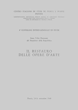 Seller image for Il restauro delle opere d'arte. for sale by FIRENZELIBRI SRL