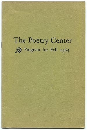 Bild des Verkufers fr The Poetry Center: Fall 1964 zum Verkauf von Between the Covers-Rare Books, Inc. ABAA