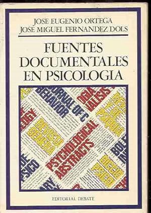 Seller image for FUENTES DOCUMENTALES EN PSICOLOGIA for sale by Desvn del Libro / Desvan del Libro, SL