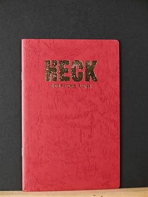 Seller image for HECK Editions 1994 for sale by Tree Frog Fine Books and Graphic Arts