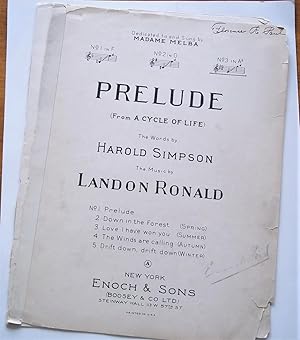 Seller image for Prelude: No. 1 in A-Flat, From 'A Cycle of Life' (Sheet Music) for sale by Bloomsbury Books