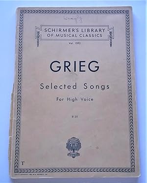 Seller image for Selected Songs For High Voice: Thirty-Six Songs with Piano Accompaniment (Schirmer's Library of Musical Classics Vol. 1592) (Music Book) for sale by Bloomsbury Books