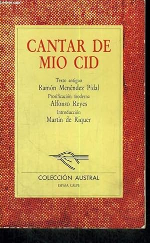Imagen del vendedor de CANTAR DE MIO CID a la venta por Le-Livre