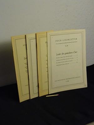 Lieder für gemischten Chor Nr. 48, 61, 64, 68 (4x FDGB-Liedblätter) - (insgesamt vier Hefte der R...