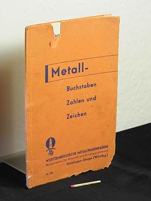 Immagine del venditore per Metall-Buchstaben Zahlen und Zeichen 1933 - (Katalog) Nr. 150 und beigeheftet die Preisliste 150 B - venduto da Erlbachbuch Antiquariat