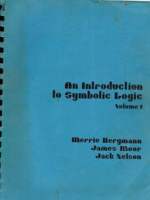 Image du vendeur pour An Introduction to Symbolic Logic: Volumes 1 and 2 mis en vente par Bookshop Baltimore