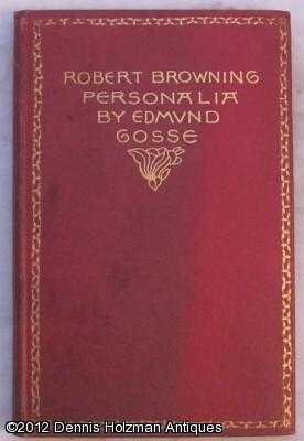 Image du vendeur pour Robert Browning Personalia mis en vente par Dennis Holzman Antiques