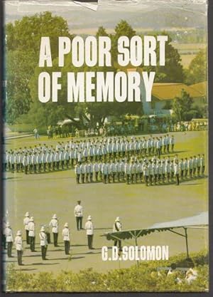 Bild des Verkufers fr A Poor Sort Of Memory A personal memoir of The Royal Military College, Duntroon. zum Verkauf von Time Booksellers
