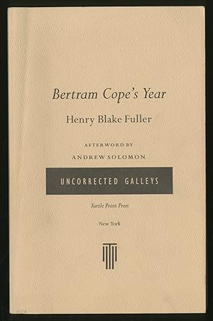 Seller image for Bertram Cope's Year for sale by Between the Covers-Rare Books, Inc. ABAA