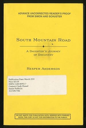 Seller image for South Mountain Road for sale by Between the Covers-Rare Books, Inc. ABAA