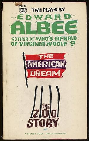 Bild des Verkufers fr The American Dream and The Zoo Story zum Verkauf von Between the Covers-Rare Books, Inc. ABAA
