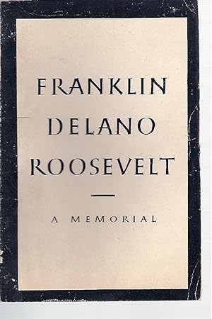 Immagine del venditore per Franklin Delano Roosevelt: A Memorial venduto da John McCormick