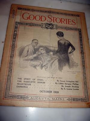 Immagine del venditore per The Radcliffe Honor by Libbie Sprague Phillips, Heartease by Joseph Hocking; Earrings by E. Louise Lauder and The Spirit of Steel by Grace Livingston Hill in Good Stories October 1928 venduto da Rare Reads