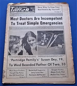 Seller image for The National Tattler (August 13, 1972, Vol. 17 No. 7): Topical (formerly 'Provocative') Features of Unusual Interest (Supermarket Tabloid) for sale by Bloomsbury Books