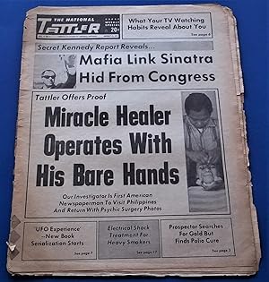 Image du vendeur pour The National Tattler (August 20, 1972, Vol. 17 No. 8): Topical (formerly 'Provocative') Features of Unusual Interest (Supermarket Tabloid) mis en vente par Bloomsbury Books