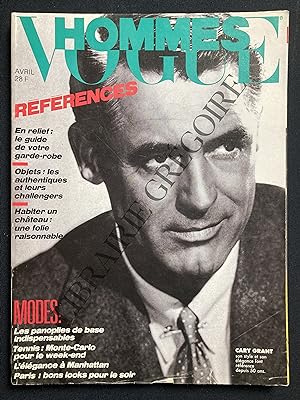 VOGUE HOMMES-N°88-AVRIL 1986-CARY GRANT