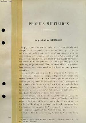 Seller image for Profils Militaires. Le Gnral de Narbonne. for sale by Le-Livre