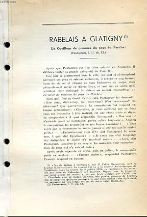 Imagen del vendedor de Rabelais  Glatigny. Un cueilleur de pommes du pays du Perche. / Les Tombeaux de Saint-Denis (Ouvrage photocopi) a la venta por Le-Livre