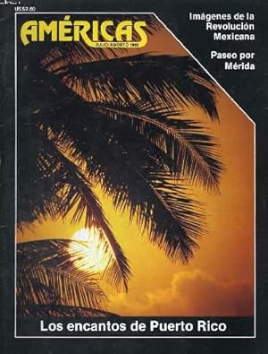 Imagen del vendedor de AMERICAS, REVISTA N4, VOL.37, JULIO/AGOSTO DE 1985. IMAGENES DE LA REVOLUCION MEXICANA. PASEO POR MERIDA. LOS ENCANTOS DE PUERTO RICO. LA CIUDAD BLANCA RELUCE AUN POR A.R. WILLIAMS. EL REGRESO A LA SELVA POR JEFFREY P. COHN. a la venta por Le-Livre