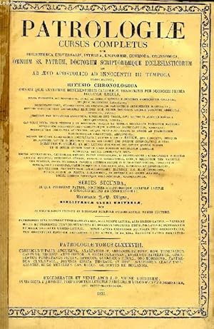 Bild des Verkufers fr PATROLOGIAE CURSUS COMPLETUS, SERIES SECUNDA, TOMUS CLXXXVIII (UNICUS): SAECULUM XII, ORDERICI VITALIS ANGLIGENAE COENOBII UTICENSIS MONACHI HISTORIA ECCLESIASTICA, ACCEDUNT ANASTASI IV, ADRIANI IV R.P., EPISTOLAE ET PRIVILEGIA zum Verkauf von Le-Livre