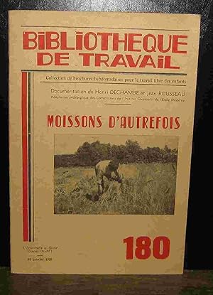 Image du vendeur pour MOISSONS D'AUTREFOIS mis en vente par Livres 113