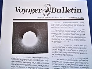 Voyager Bulletin: Mission Status Report No. 73 (December 4, 1985)