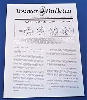Seller image for Voyager Bulletin: Mission Status Report No. 79 (February 12, 1986) for sale by Bloomsbury Books