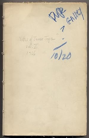 Bild des Verkufers fr Letters of James Joyce. Volume II zum Verkauf von Between the Covers-Rare Books, Inc. ABAA