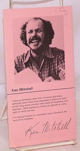 Ken Mitchell [brochure of poems]