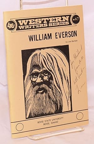 Seller image for William Everson [signed] for sale by Bolerium Books Inc.