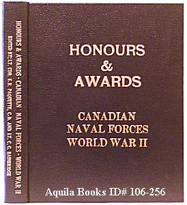 Honours and Awards Canadian Naval Forces World War II